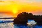 Sunset at Tanah Lot Temple, Bali, Indonesia Art Print